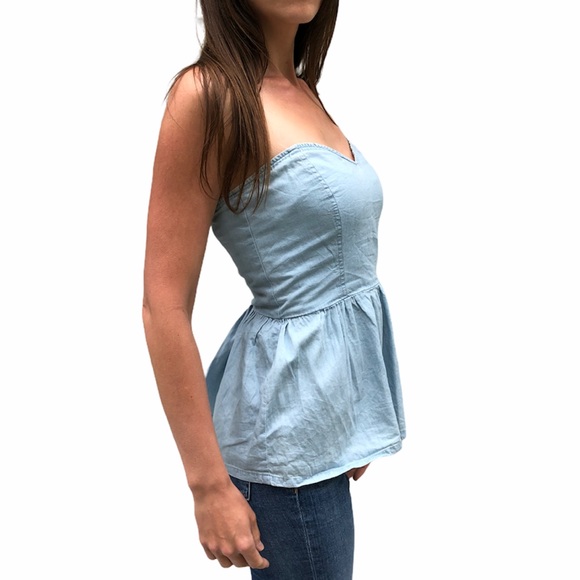 Kendall & Kylie- Strapless Babydoll Blouse - Picture 2 of 6